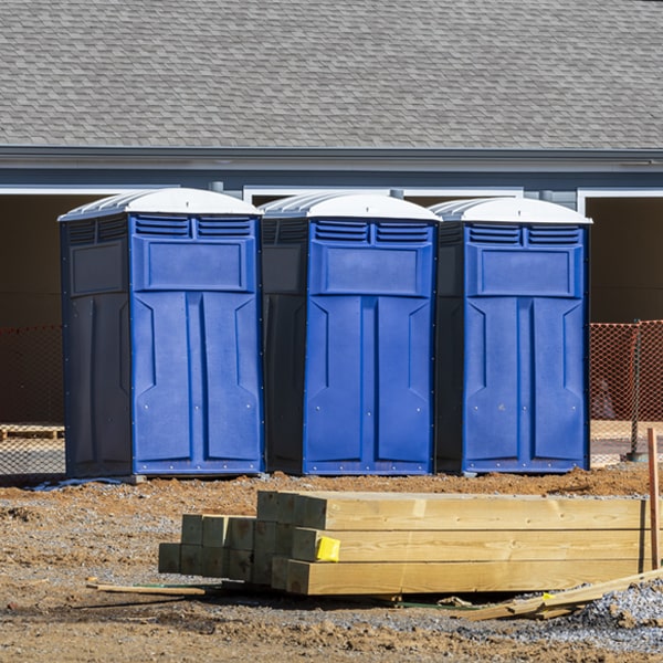 what is the expected delivery and pickup timeframe for the porta potties in Emerson Georgia